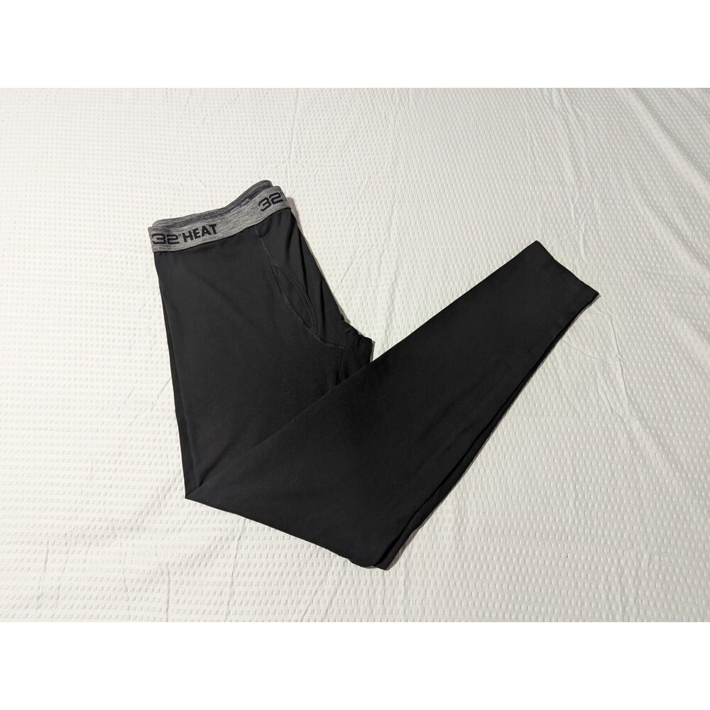 32 Degrees Heat Men's Black (Large) Thermal Base Compression Pants